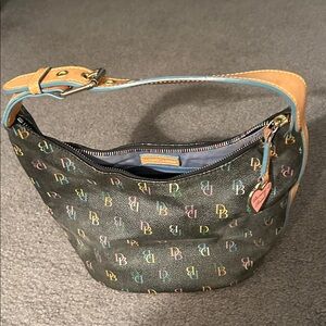 Dooney & Bourke Black Multicolor Hobo Bag